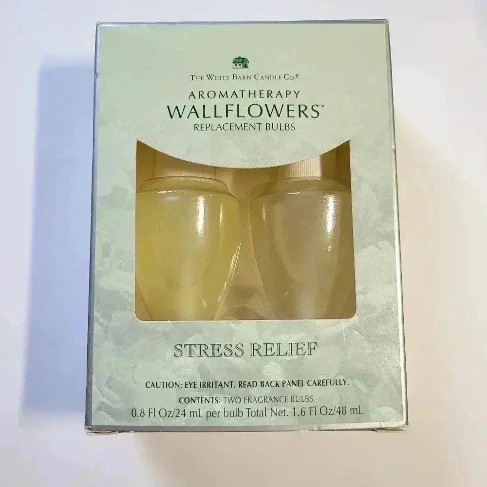 New Vintage White Barn Candle Wallflowers Stress Relief Aromatherapy BBW